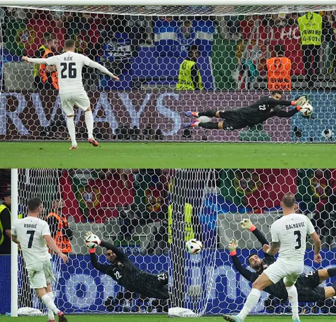 斯洛文尼亚队传控出色，成功晋级